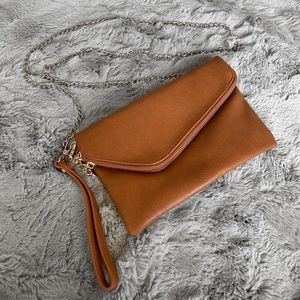Envelope Wristlet Clutch Crossbody Bag